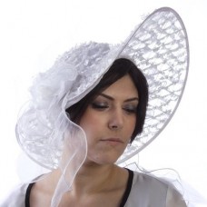 Ladies Kentucky Derby Southern Belle Hat White or Black  eb-93634802